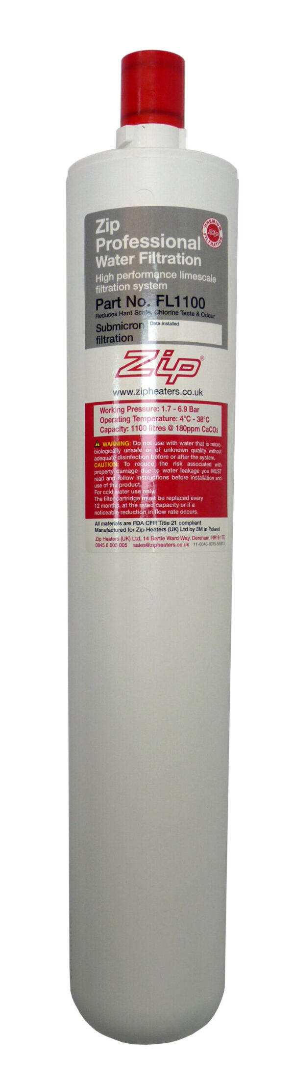 ZIP LIMESCALE FILTER REPLACEMENT