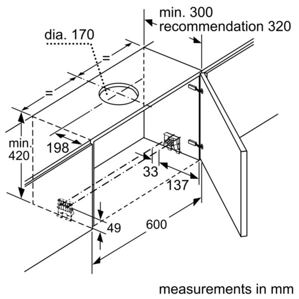 SIEMENS iQ500 60cm TELESCOPIC HOOD - S/S - Image 6