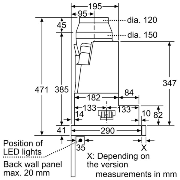 SIEMENS iQ500 60cm TELESCOPIC HOOD - S/S - Image 8