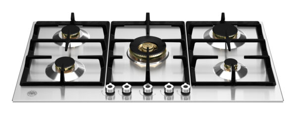 BERTAZZONI Professional Series - 90cm Gas on Steel Hob with Central Wok - S/S