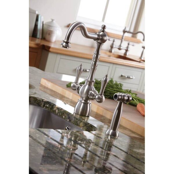 ABODE Bayenne Monobloc with Hendon Handspray AT3027 - Pewter - Image 2