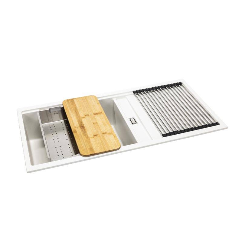 ABODE Synchronist Large 1.25 Bowl & Drainer - Inset or Undermount - Image 4