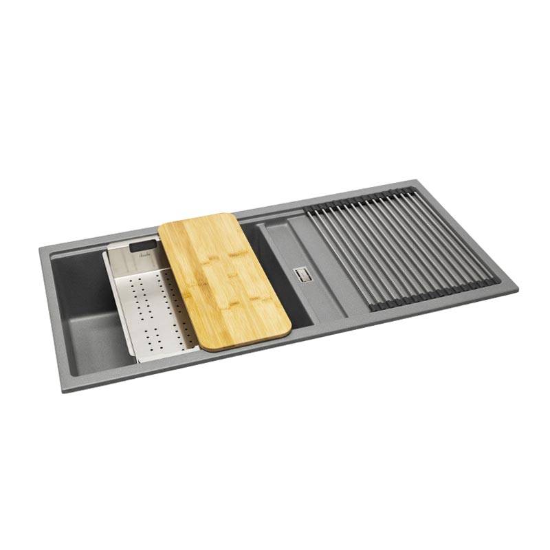 ABODE Synchronist Large 1.25 Bowl & Drainer - Inset or Undermount - Image 6