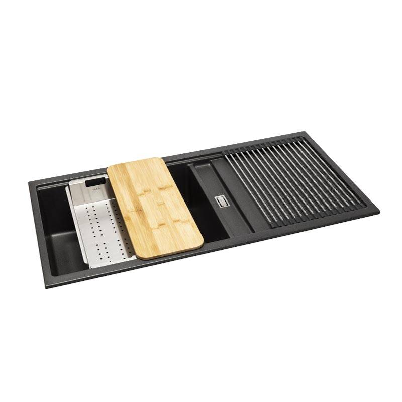 ABODE Synchronist Large 1.25 Bowl & Drainer - Inset or Undermount - Image 9