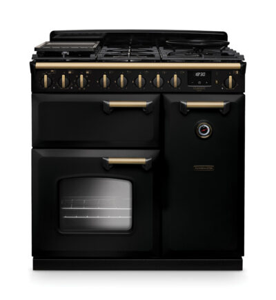 RANGEMASTER CLASSIC DELUXE 90 - Antique Brass Trim - Dual Fuel