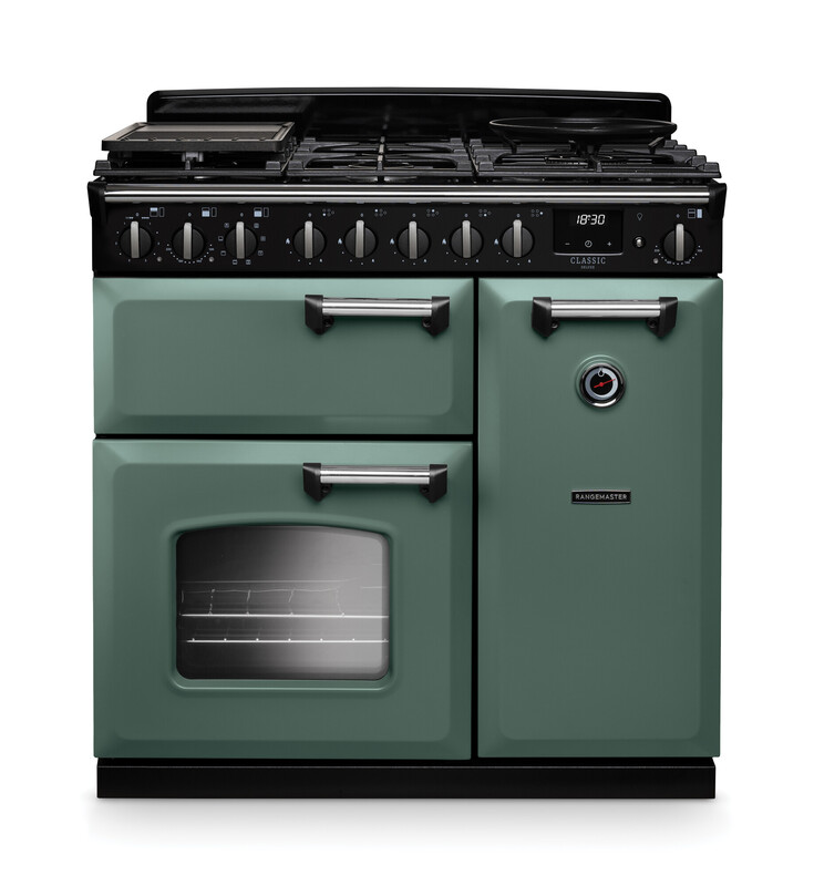 RANGEMASTER CLASSIC DELUXE 90 - Chrome Trim - Dual Fuel - Image 4