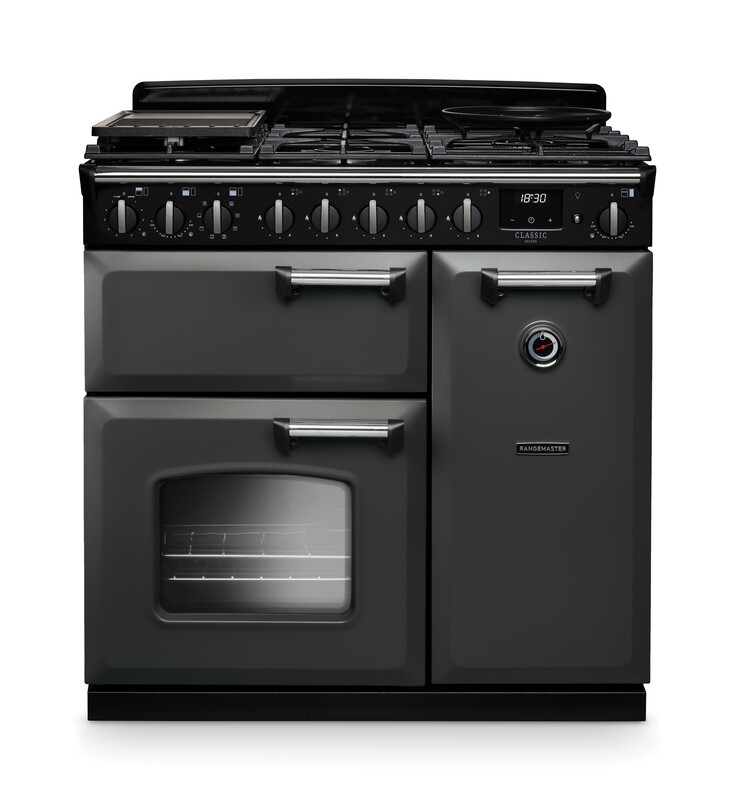 RANGEMASTER CLASSIC DELUXE 90 - Chrome Trim - Dual Fuel - Image 5