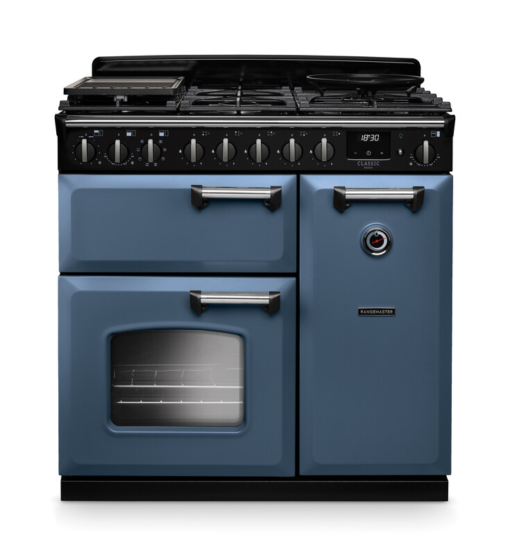 RANGEMASTER CLASSIC DELUXE 90 - Chrome Trim - Dual Fuel - Image 6