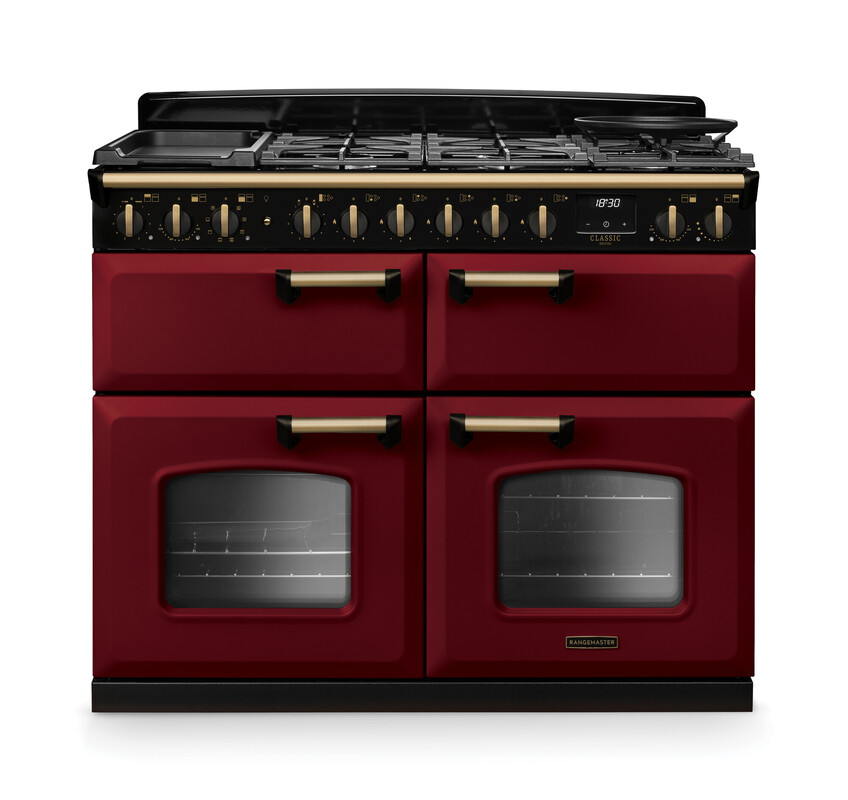 RANGEMASTER CLASSIC DELUXE 110 - Antique Brass Trim - Dual Fuel - Image 7