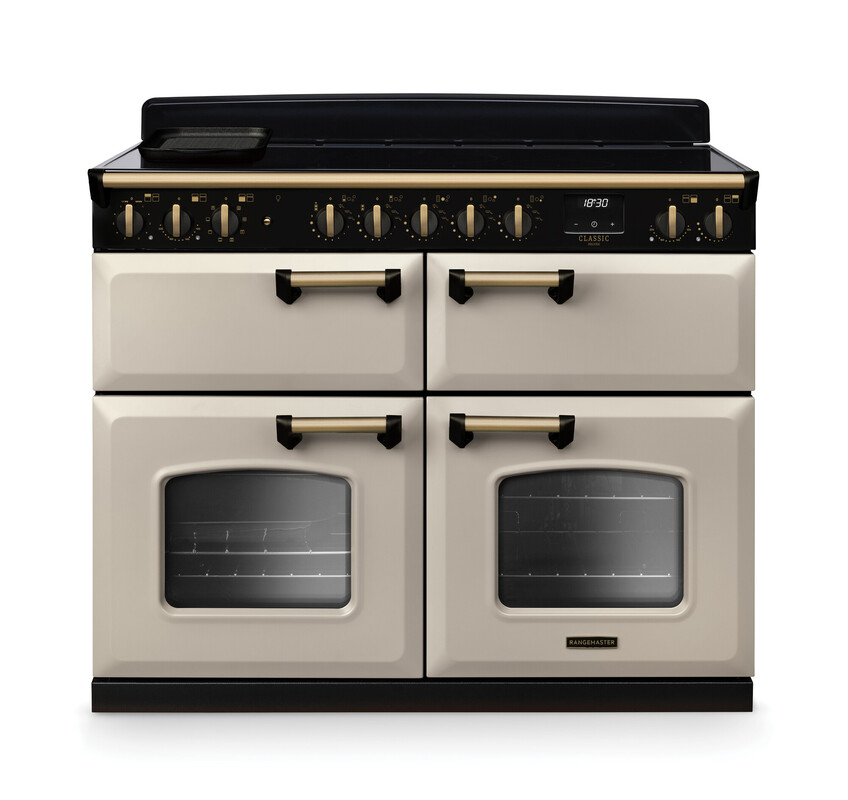 RANGEMASTER CLASSIC DELUXE 110 - Antique Brass Trim - Induction - Image 5