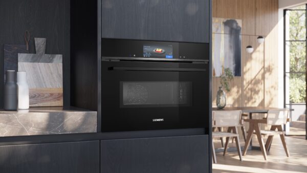 SIEMENS iQ700 BUILT-IN COMPACT MF OVEN WITH M/W - Black - Image 3