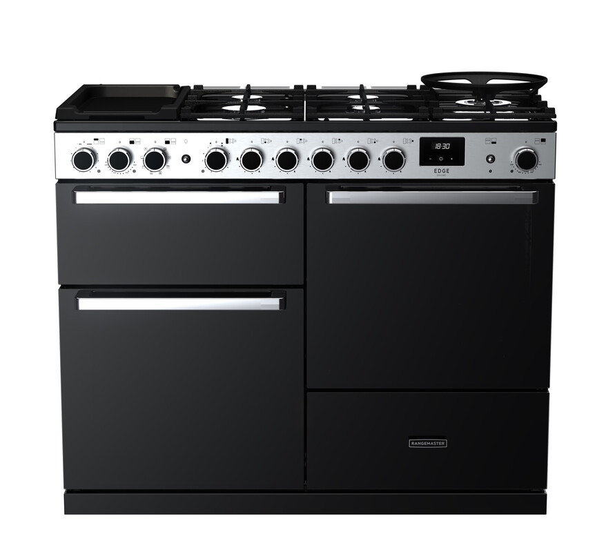 RANGEMASTER EDGE DELUXE OC 110 - Chrome Trim - Dual Fuel