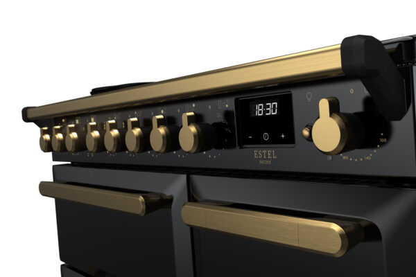 RANGEMASTER ESTEL DELUXE 90 - Brass Trim - Induction - Image 9