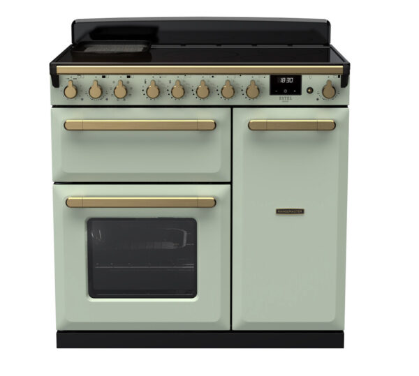 RANGEMASTER ESTEL DELUXE 90 - Brass Trim - Induction - Image 8
