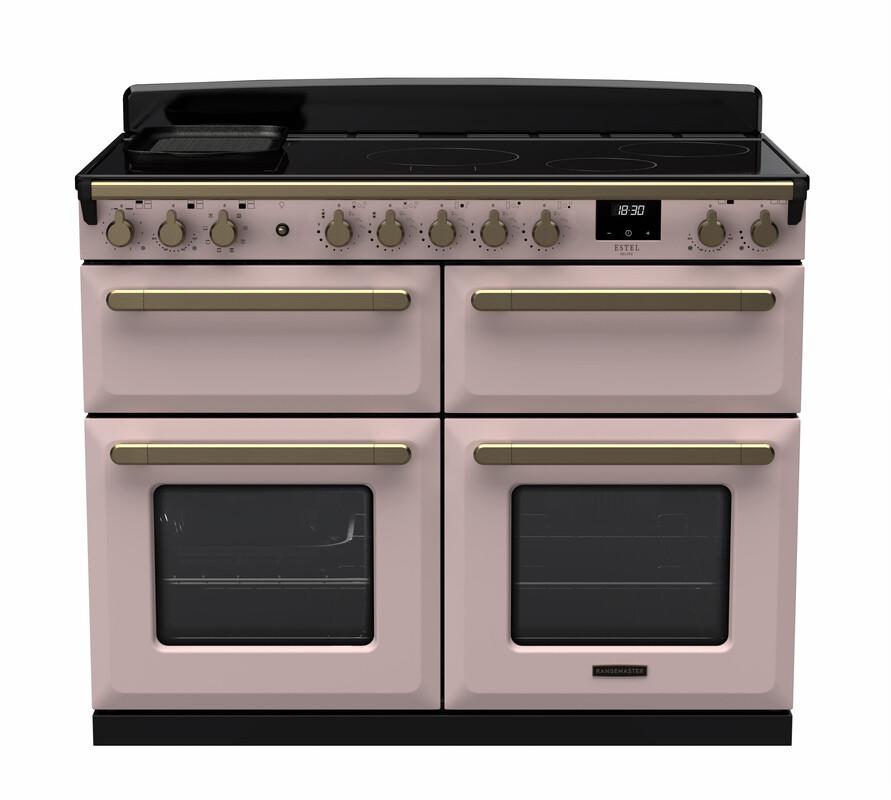 RANGEMASTER ESTEL DELUXE 110 BC - Antique Brass Trim - Induction - Image 6