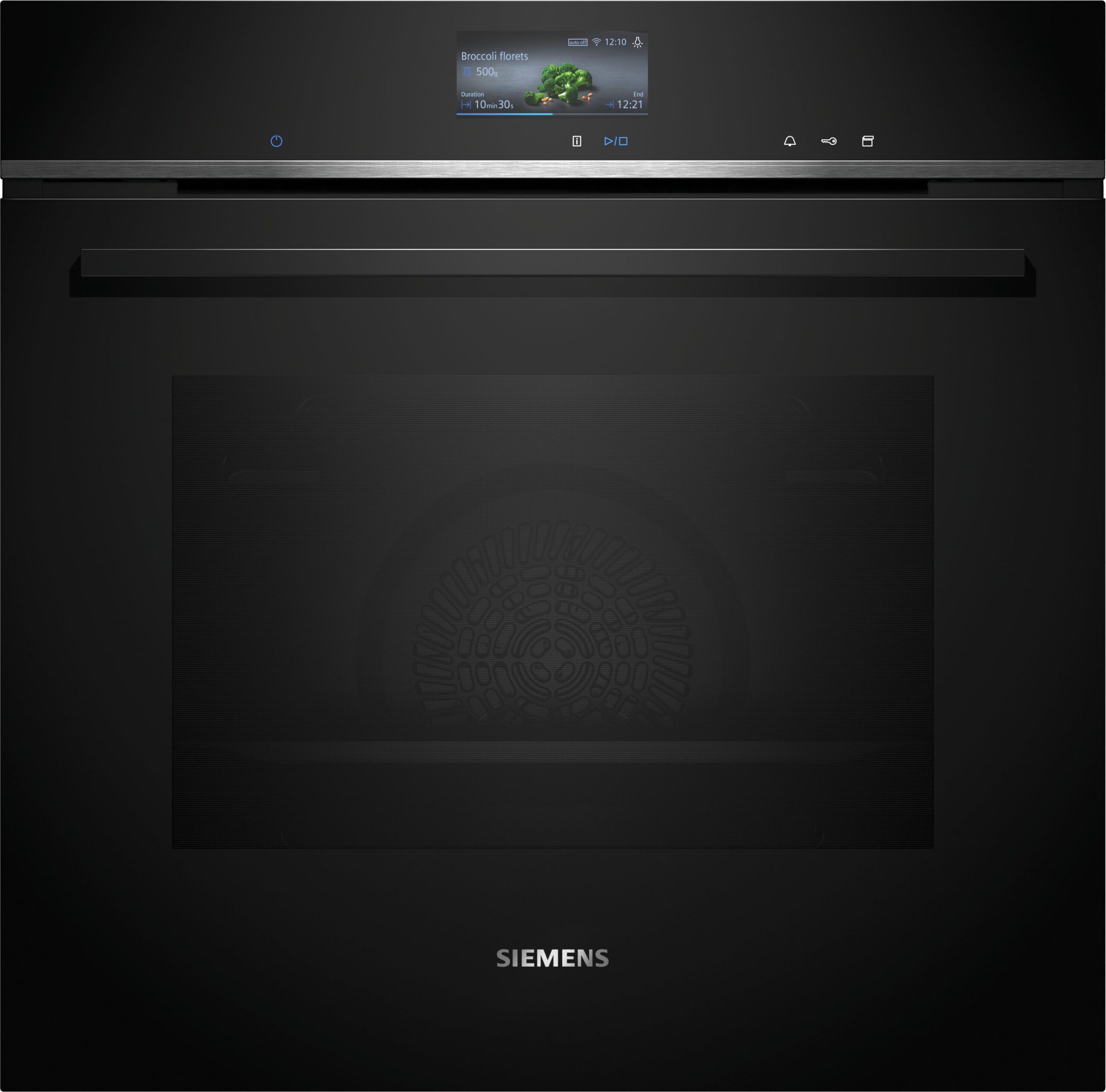 SIEMENS iQ700 BUILT-IN PYROLYTIC OVEN WITH STEAM - Black