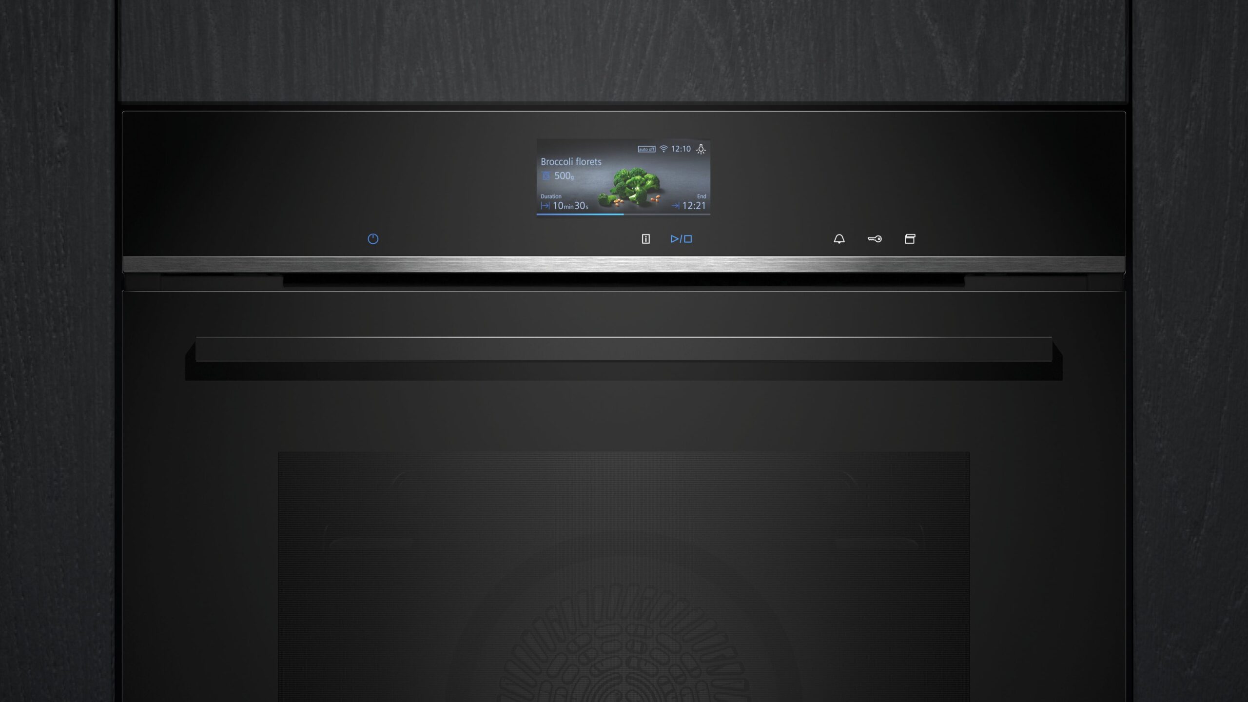 SIEMENS iQ700 BUILT-IN PYROLYTIC OVEN WITH STEAM - Black - Image 2