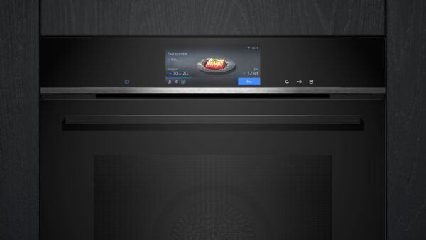 SIEMENS iQ700 BUILT-IN OVEN WITH STEAM - Black - Image 2