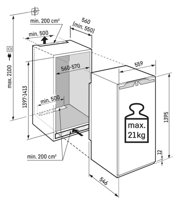 LIEBHERR BUILT-IN FRIDGE WITH BIOFRESH - Image 4