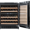 KA-W34-BH Dual Zone Wine Cabinet - Black Glass - Image 3