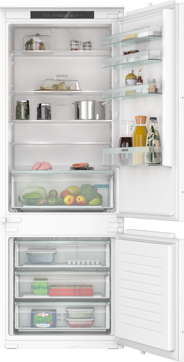 SIEMENS iQ100 BUILT-IN FRIDGE FREEZER