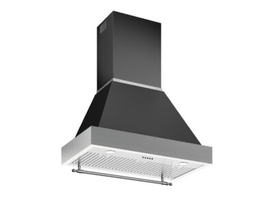 BERTAZZONI - Heritage Series - 100cm Wall Mount Chimney Hood - Black