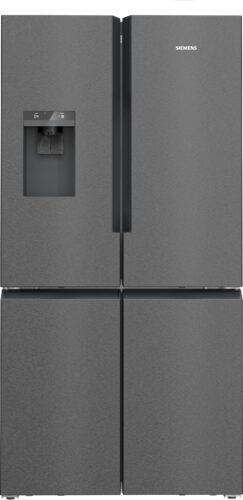 SIEMENS iQ700 FRENCH DOOR FRIDGE FREEZER - Brushed Black Steel