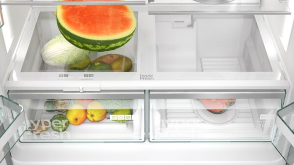 SIEMENS iQ700 FRENCH DOOR FRIDGE FREEZER - Brushed Black Steel - Image 6