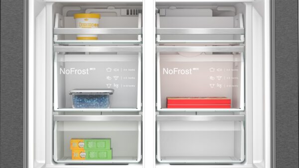 SIEMENS iQ700 FRENCH DOOR FRIDGE FREEZER - Brushed Black Steel - Image 7