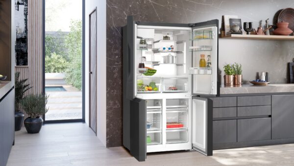 SIEMENS iQ700 FRENCH DOOR FRIDGE FREEZER - Brushed Black Steel - Image 9