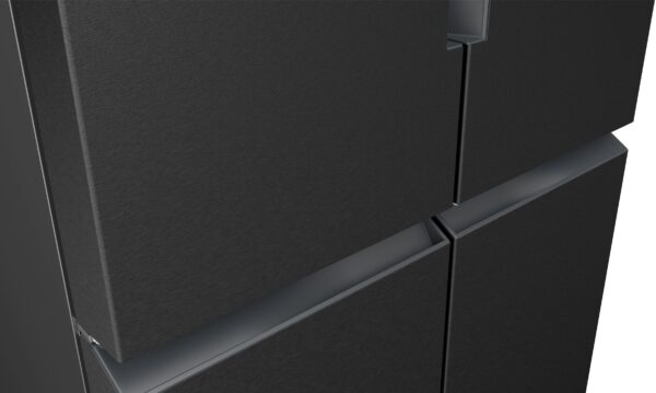 SIEMENS iQ300 FREESTANDING FRENCH DOOR FRIDGE FREEZER - Brushed Black Steel - Image 7