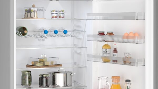 SIEMENS iQ300 FREESTANDING FRIDGE FREEZER - Brushed Steel - Image 3