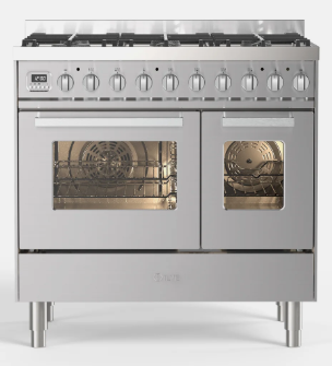 ILVE - 90cm Pro Line 60/30 Double Oven Range Cooker - Dual Fuel