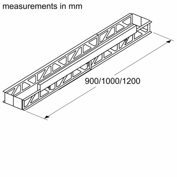 SIEMENS Mounting Kit for Seamless Installation - for 90cm Glassdraft & matching design hob - Image 2