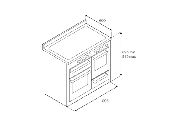 BERTAZZONI - Master Series - 110cm Triple Oven Range - Induction - Image 3