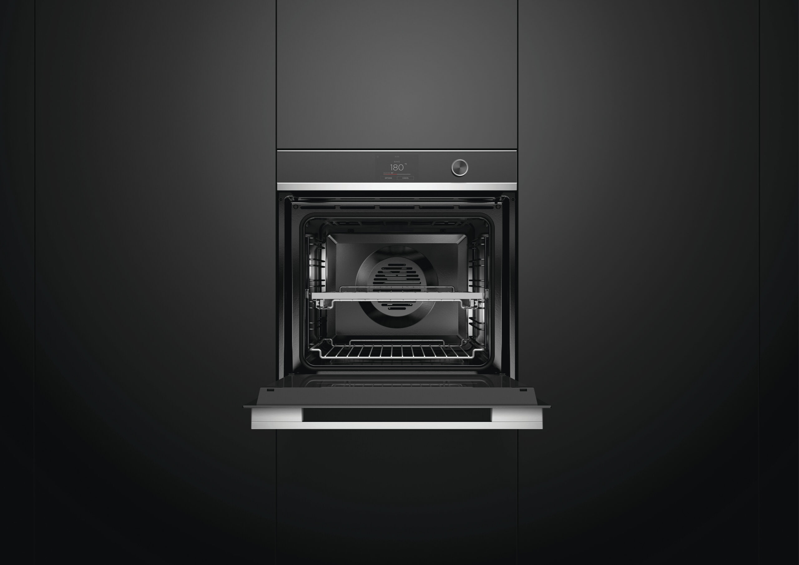 F&P SERIES 9, BUILT-IN CONTEMPORARY PYROLYTIC OVEN, 60cm - S/S - Image 4