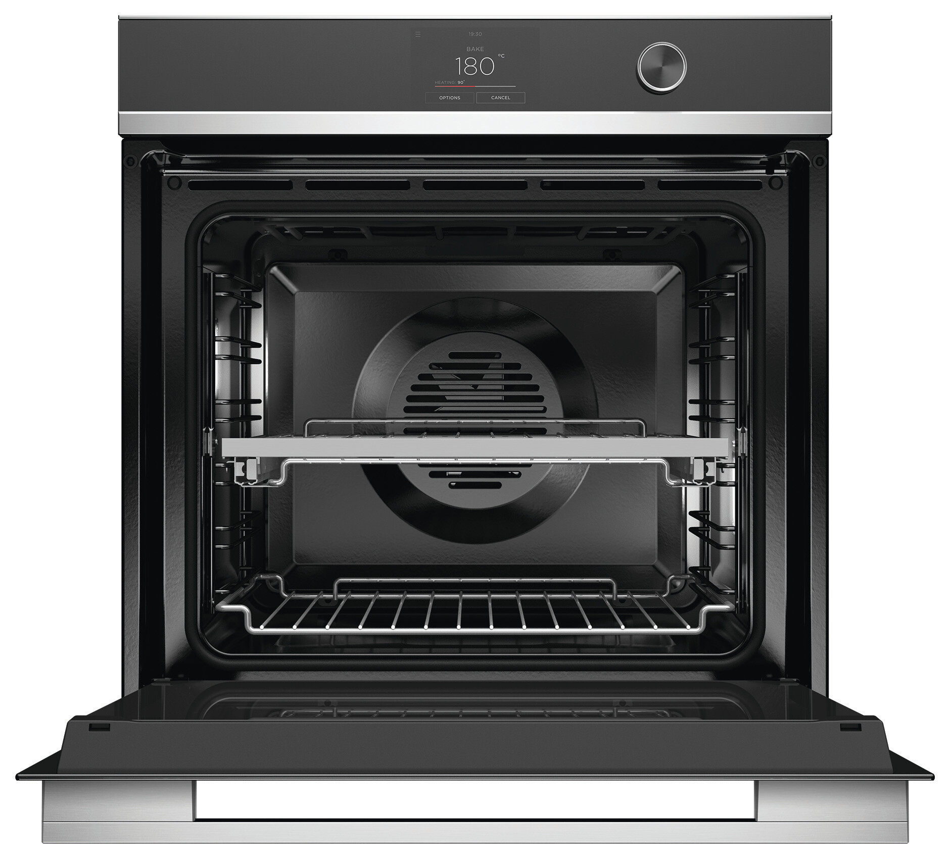 F&P SERIES 9, BUILT-IN CONTEMPORARY PYROLYTIC OVEN, 60cm - S/S - Image 2