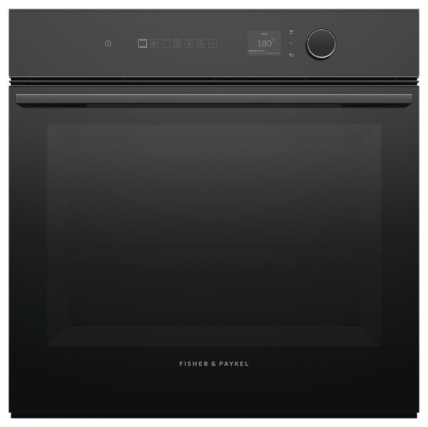F&P SERIES 7, BUILT-IN PYROLYTIC OVEN, 60cm - 16 Function - Black Glass