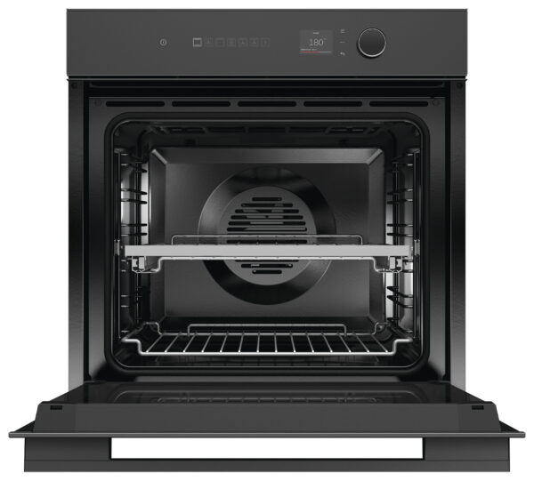 F&P SERIES 7, BUILT-IN PYROLYTIC OVEN, 60cm - 16 Function - Black Glass - Image 2