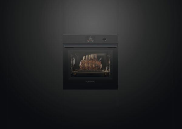 F&P SERIES 9, BUILT-IN PYROLYTIC OVEN, 60cm - 16 Function - Black Glass - Image 4