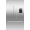 F&P FREESTANDING FRENCH DOOR FRIDGE FREEZER, 90cm, 569L, ICE & WATER