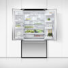 F&P FREESTANDING FRENCH DOOR FRIDGE FREEZER, 90cm, 569L, ICE & WATER - Image 4