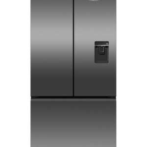 F&P SERIES 7, 569L FRENCH DOOR FRIDGE FREEZER - Black Stainless Steel