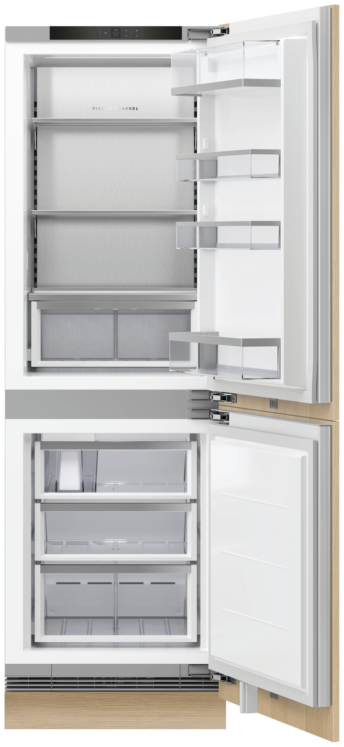 F&P SERIES 9, BUILT-IN FRIDGE FREEZER RH - Ice & Water - Image 2