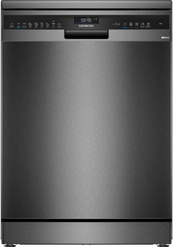 SIEMENS iQ500 FREESTANDING 60cm DISHWASHER - Brushed Black Steel