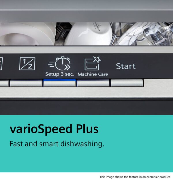 SIEMENS iQ500 FREESTANDING 60cm DISHWASHER - Brushed Black Steel - Image 5