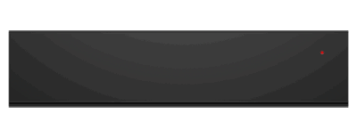 F&P SERIES 9, MINIMAL WARMING DRAWER, 14cm - Black Glass