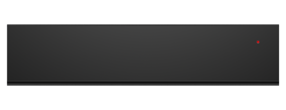 F&P SERIES 9, MINIMAL WARMING DRAWER, 14cm - Black Glass