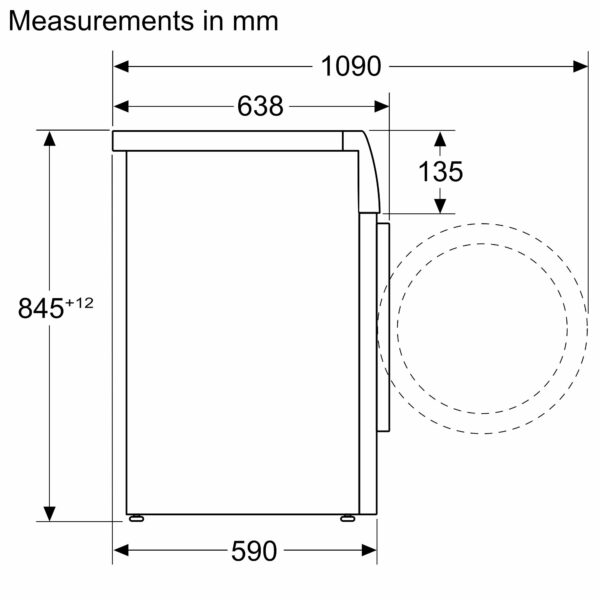 SIEMENS iQ700 FREESTANDING 9kg WASHING MACHINE - 1400rpm - Image 9