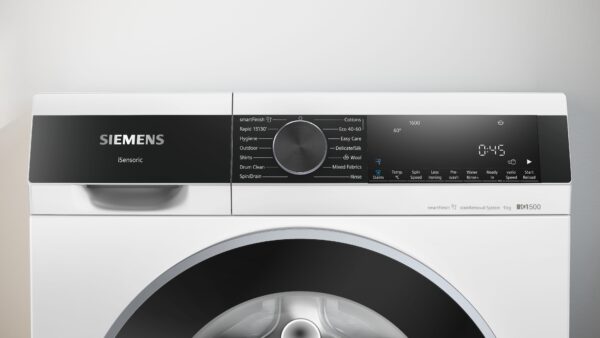 SIEMENS iQ500 9kg FREESTANDING WASHING MACHINE - 1600rpm - Image 2